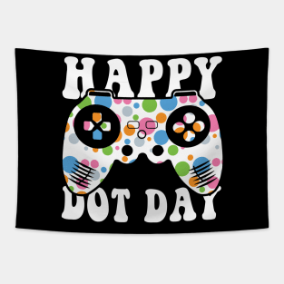 Funny Colourful Polka Dot Video Game International Dot Day Tapestry