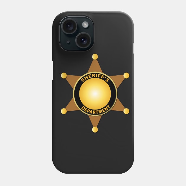 Sheriff's Badge Phone Case by twix123844