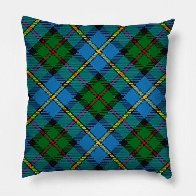 Clan MacLeod Hunting Tartan Rotated Pillow by sifis