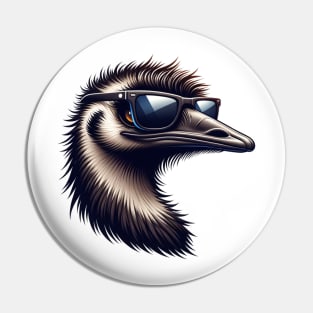 Emu Wearing Sunglasses Pin