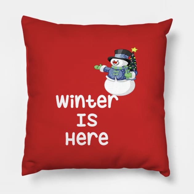 Winter Is Here Pillow by FlorenceFashionstyle