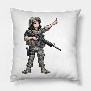 Tactical Girl Pillow