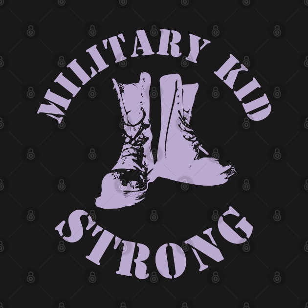 Month of Military Child Military Kid Strong Purple Up by Funkrafstik