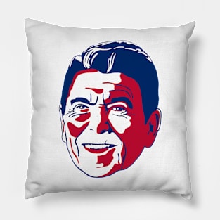 Ronald Reagan Red White and Blue Pillow