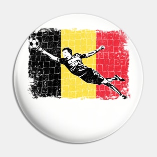 Belgium Soccer Supporter Goalkeeper Shirt Pin