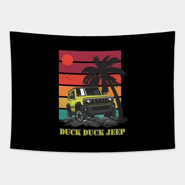 Duck Duck Jeep Tapestry by Duck Duck Jeep