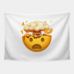 Exploding Head Emoticon Tapestry