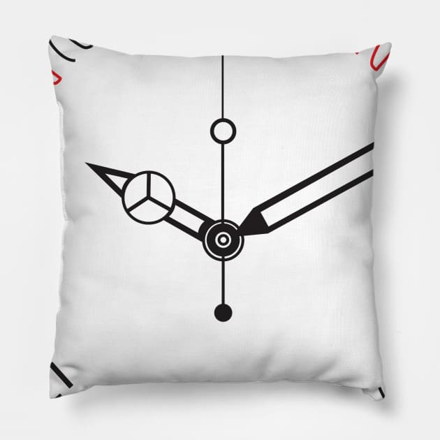 Time and Date Pillow by The Watch Aficionado