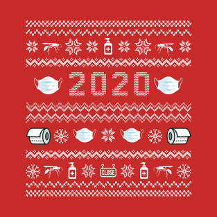 Funny 2020 Christmas, Quarantine Ugly Christmas T-Shirt