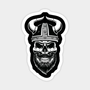 Viking pirate with black helmet Magnet