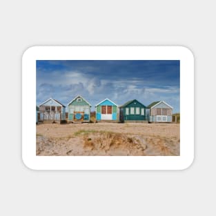 Beach Huts Hengistbury Head Dorset England Magnet