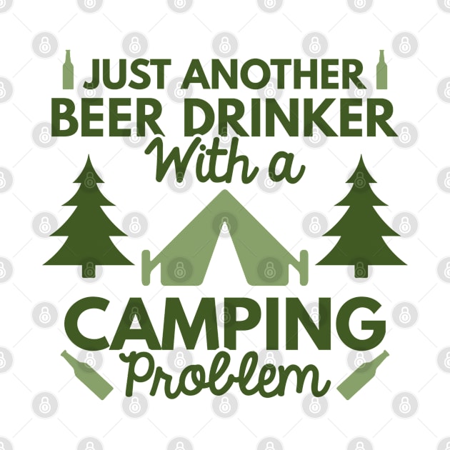 Beer Drinker Camping by VectorPlanet