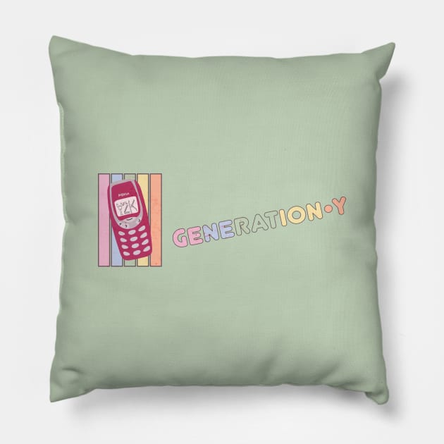 Millennial Generation Y • Mobile Phone Pillow by The MKE Rhine Maiden