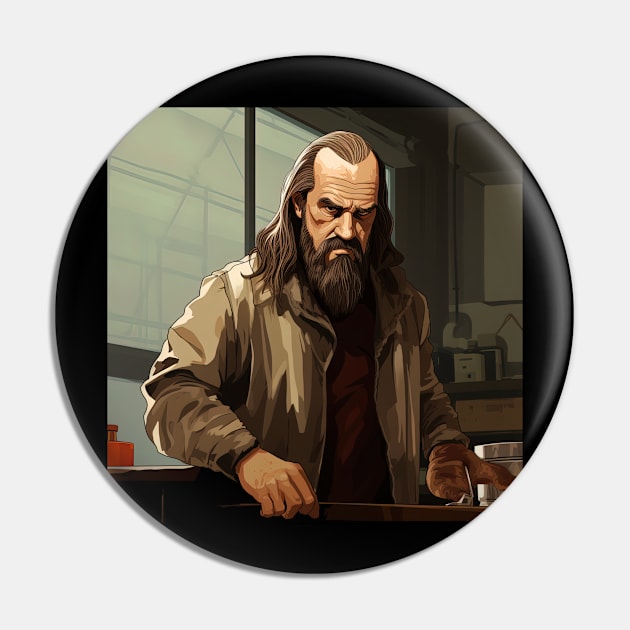 Dmitri Mendeleev Pin by ComicsFactory