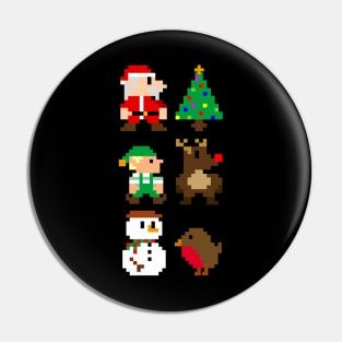 8 Bit Christmas Pin