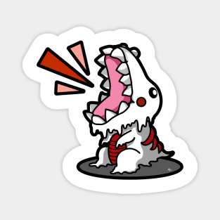 SM3GMASAURUS WHITE (RED) Magnet