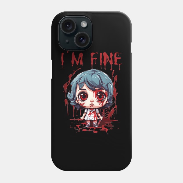 i'm fine Phone Case by mdr design