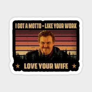 Retro Love Your Wife Magnet