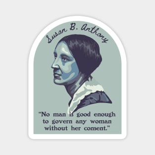 Susan B. Anthony Portrait and Quote Magnet