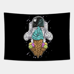 astronaut with ice cream Tapestry