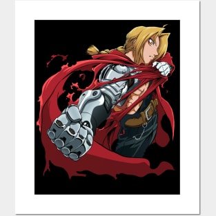 ZKFG Fullmetal Alchemist Brotherhood Anime Classic Poster Poster Decorative  Painting Canvas Wall Art Living Room Posters Bedroom Painting