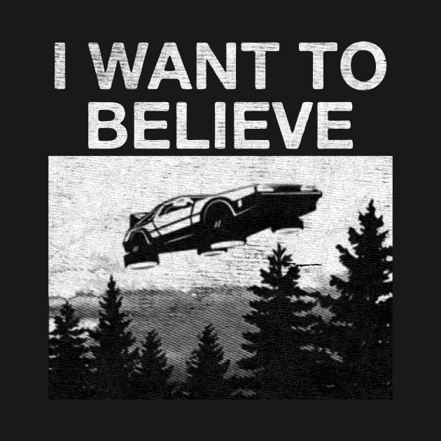 I Want To Believe Delorean by GoatKlan