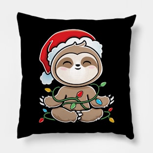 Cute Christmas Sloth Pillow