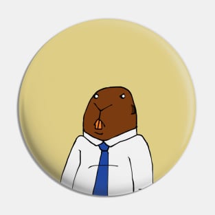 Office Beaver Pin