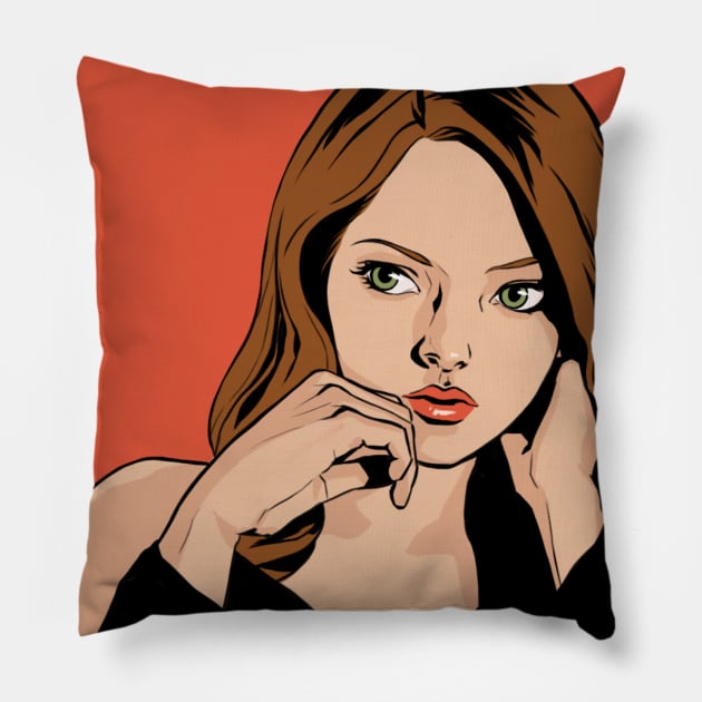 chloe Pillow by MinaSong