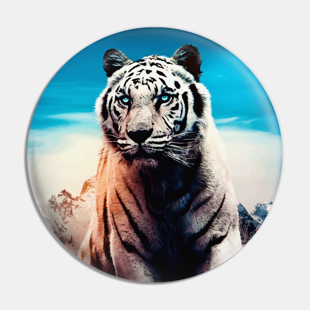 White Tiger Blue Eyes vector Pin by syanart