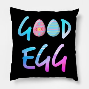 Good Egg neon text Pillow