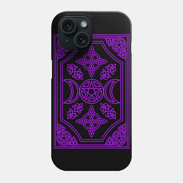 Triple Moon Goddess Tapestry in Purple Phone Case by RavenWake