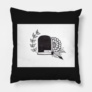 apathetic headstone Pillow