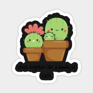 Cacti Family Love Magnet