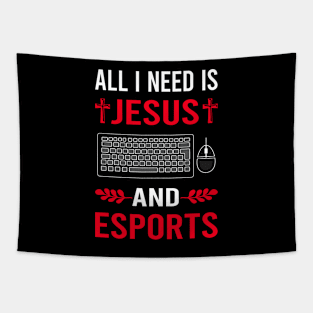 I Need Jesus And Esport Esports Tapestry