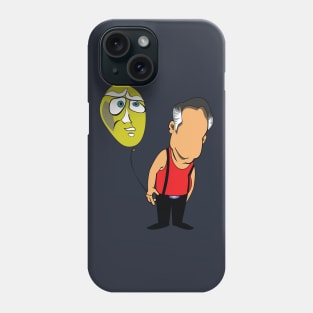 vintage. old man with a baloon. Phone Case