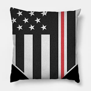 Nurse Thin Line Flag Pillow