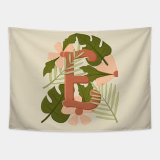 letter e floralart Tapestry