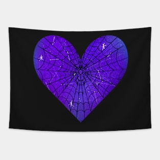 Spider Web Heart V27 Tapestry