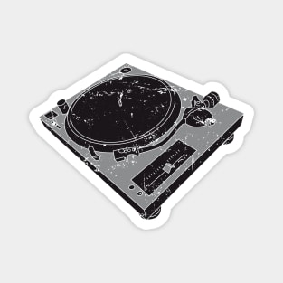 Turntable Technics 1210's DJ T-Shirt Vintage Magnet