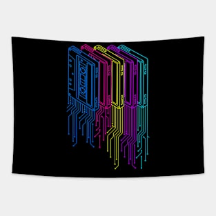 Retro minimal cassette tapes Tapestry