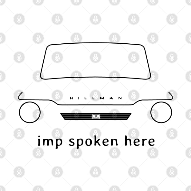 Hillman Imp 1960s British classic car "imp spoken here" black by soitwouldseem