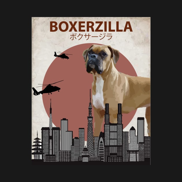 Boxerzilla - Boxer Dog Giant Monster by Animalzilla