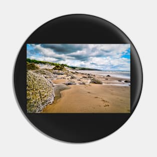 Beach & Rocks - Coastal Scenery - Amroth, Pembrokeshire Pin