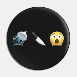 Psycho Emoji Graphic Pin