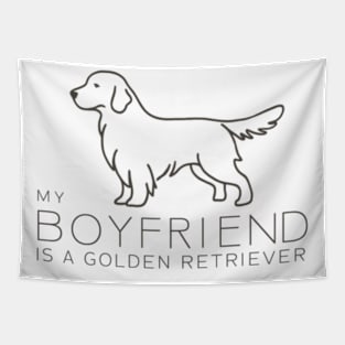 My Boyfrend Is a Golden Retriever Tapestry