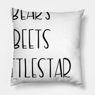 The Office Bears Beats Battlestar Galactica Pillow