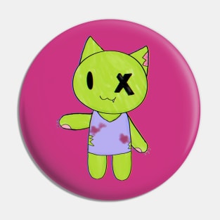 Zombie Kitty Pin