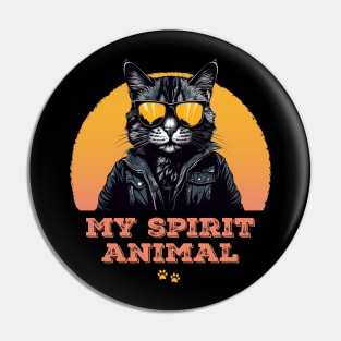 My spirit animal - cat Pin