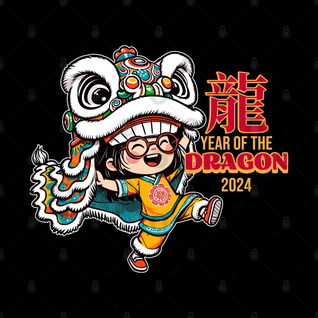 Year of Dragon Chinese New Year Lion Dance by Half Sugar Boba